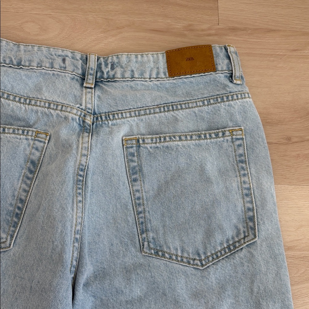 Zara Light Blue Wide Leg Jeans - Picture 14 of 14